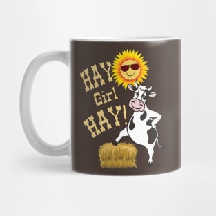 Hay Girl Hay Heifer Funny Cow Mug